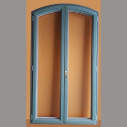Aluminio madera mixto - ventanas aluminio madera mixto con curva